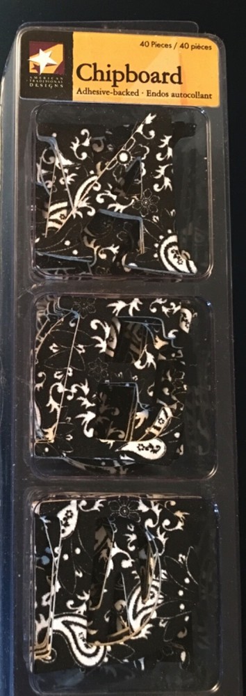 American Traditional Designs/Momenta Chipboard Alphabets – You Pick