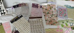 Alphabet Letter Stickers Large Lot Scrapbooking NEW and USED