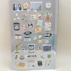 Suatelier Retro Office Stickers Collage Junk Journal Scrapbooking Planners