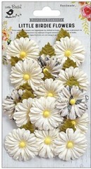 Valerie Paper Flowers – Moon Light, 14/pkg, scrapbook -Little Birdie CR69659