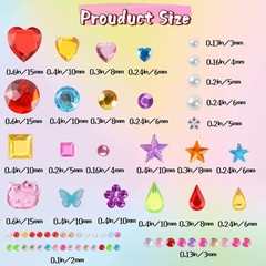 Vibrant 3521 Pieces Self Adhesive Gems – Perfect for Crafts & Scrapbooking