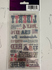 Sticko Autocollants Liberty Phrase Stickers July 4th Red White Blue Stars 1776
