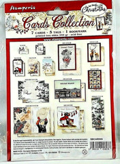 Stamperia Christmas Cards Romantic Victorian Deer Tags Cards Junk Journal Crafts