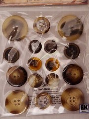 Nostalgiques 3-D Antique Button Stickers Scrapbook Embellishments Cards Lot 8M