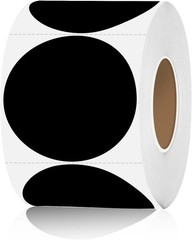 Black Stickers, Dot Stickers 2 Inch, Black Circle Sticker, 350pcs Garage Sale…