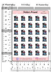 Observatory Icon Planner Sticker, Astronomy Telescope Sticker, Calendar Sticker