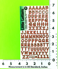 Making Memories Candy Cane Alphabet Letters Upper & Lower Case Sticker Sheet
