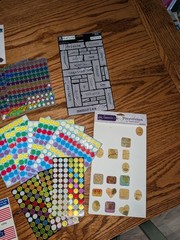 Vintage Retro Sticker Large Variety Lot Partially Used As Shown Scrapbooking