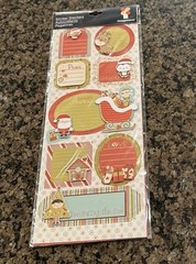 Imaginisce CHRISTMAS Sticker Stackers Dimensional Journaling Spots 8 Pieces