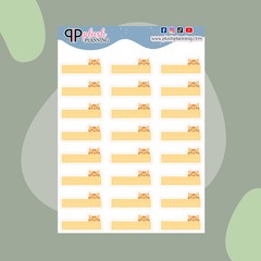 Pet Cat Memo Tracker Box Kawaii Deco Scrapbooking Planner Stickers