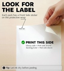 20 Sheets Printable Vinyl Sticker Paper – Waterproof Glossy Finish