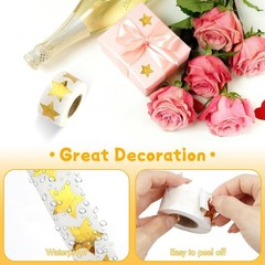 1000 pcs Star Stickers for Kids Reward, 1 inch Holographic Gold Stars Sticker…