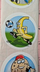 Vintage Stickers Albertsons Grocery Store Banana Cookie Skateboard Pizza Lot 5