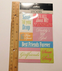Keepsake Essentials Stickers Lot 2 Sheets Package ~Girlfriends~ Creativity Inc