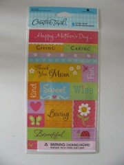 Creative Touch Stickers HAPPY MOTHER’S DAY Words & Phrases NIP