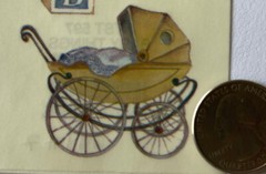 BABY THINGS Mylar Stickers (6pc)Frances Meyer•Rocking Horse •Rattle•Blocks•Pins