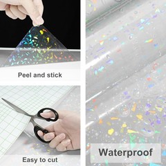 Holographic Clear Contact Paper – Peel & Stick Iridescent Laminate Sheets 15.75″
