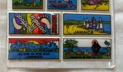 Vintage 90s Puff Jamaica Stickers NEW Island Tropical Scuba Beach Sailboats RARE