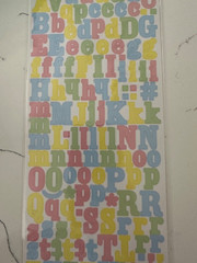 American Craft Remarks Josie Autocollants Stickers 159 PC Alphabet Scrapbooking