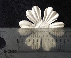 10 Flowers flower Cream petals Off White Handmade Mulberry Paper wedding baptism