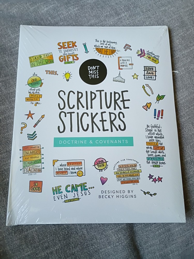 Scripture Stickers DOCTRINE & COVENANTS Becky Higgins Sealed 52 Week Study Kids