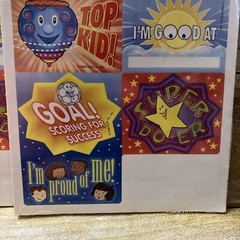 2 Vintage School Teacher Sticker Pads Positive Motivational Sealed Unknown Count