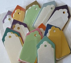 LARGE TAG COUPLE Die-Cut Embellishments(6pc)Label •Journaling•Gift•Card Making•