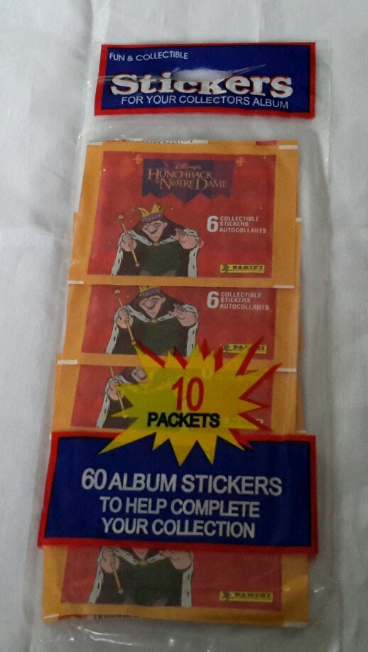 Vtg 60 Disney Panini Hunchback of Notre Dame Album Stickers Autocollants Fleer