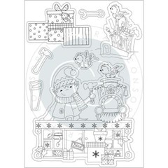 New Craft Consortium Rubber Stamp WORKSHOP MADE BY ELVES CHRISTMAS free USA ship