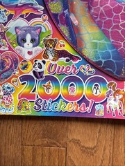 Lisa Frank Giant Sticker Activity Pad Over 2000 Stickers, Play Scenes, Design Pg