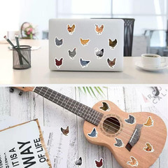 1000 Pcs Chicken Stickers Bulk 2 Roll 1 Inch, Chicken Stickers for Mens Boys Gir