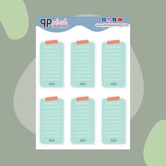 Notes List Memo Tracker Box Kawaii Deco Scrapbooking Planner Stickers