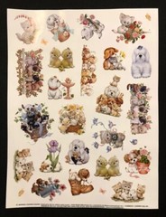 Ruth Morehead Dog Cat Stickers by Current ~ 4 Large Sheets Scrapbooking Crafts