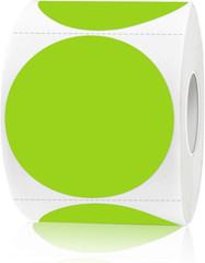 Removable Colored Dot Labels, 1.5 Inch Circle Stickers, Waterproof-Writable for