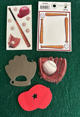Lot of 13 BASEBALL Stickers, Die Cuts and Title Phrase ~Frances Meyer + Others