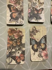 6JunkJournal Tags, Junk Journal Supplies, Scrapbooking, butterfly tags