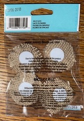 Very RARE Jolees Layered LACE FLOWERS Ribbons Burlap VINTAGE 3D Wedding Stickers