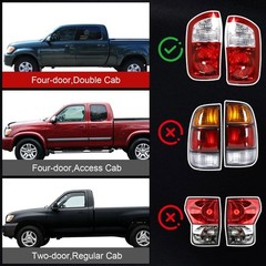 Tail Light Compatible With 2004 2005 2006 Toyota Tundra Crew & Double Cab Pic…