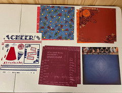 School, Sports, & Music Scrapbook Crafting Kit – Paper, Die Cuts, Stickers