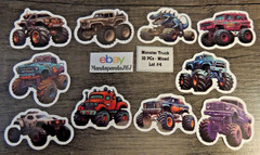 Monster Trucks – Mixed – Stickers Lot #4 – 10 pcs. *Sticker sizes are mixed*