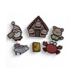 Hubman & Chubgirl Die Cut Stickers