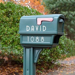 2 Inch Vinyl Letter Number Stickers Set for Mailbox Sign Home Car Outdoor