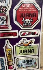 Vtg 1983 JUANA Celebrity Stickers Sealed Mark I Name Stickers LOT OF 2 SETS