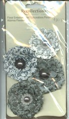 FLORALS Gray Brown Blue Country Dance Flowers Flower Recollections Stickers