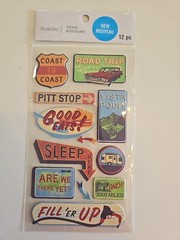 Recollections ROAD TRIP Scrapbooking Stickers
