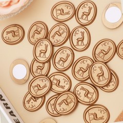 25Pcs Pink Embossed Rose Wax Seal stickers Self Adhesive Envelope Seal Stickers