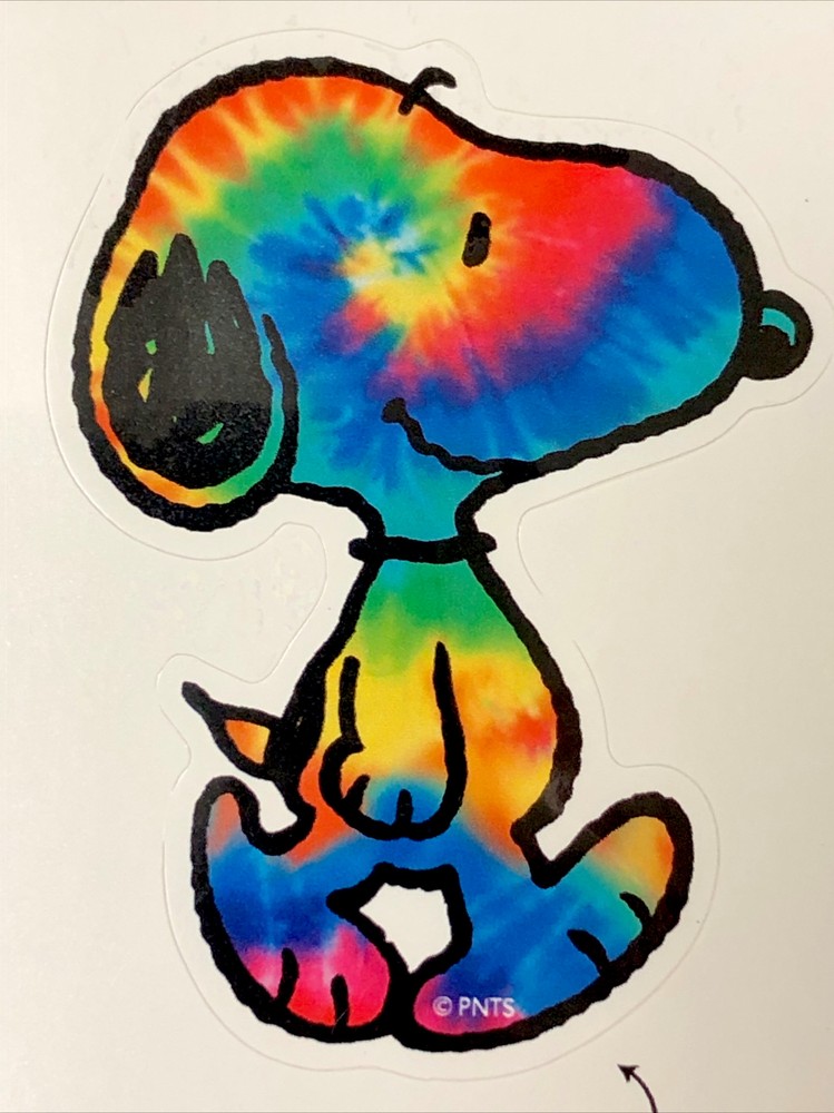 SNOOPY STICKER “ACID SNOOPY” 3” X 2 1/4” (KNOTTSBERRY FARM COLLECTIBLE) LIMITED