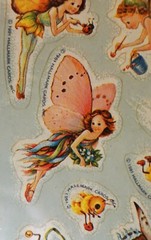 VTG Hallmark Stickers Seals Fairy Pixie 1981 New Sealed Package 4 Sheets