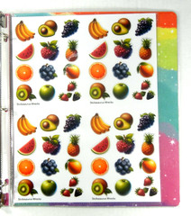 Food & Drink Sticker Binder Full Of Stickers