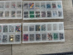 Craft Mates Embellishments Beads 6 Lockables Organizers Junk Journal Craft Lot